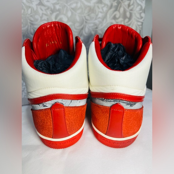 Mens Louis Vuitton suede color block pattern sneakers size US 7 / MS 0142 6. - Picture 7 of 9